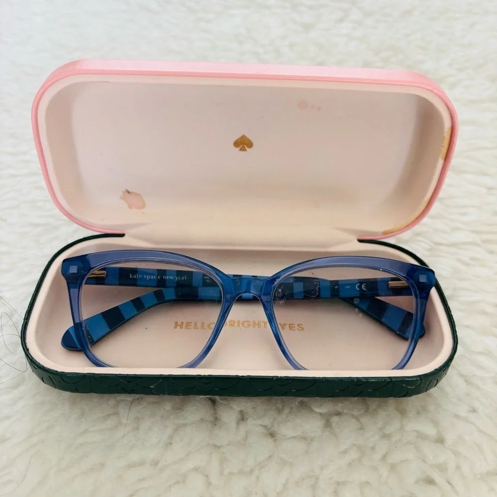 Kate Spade 2 Tone Blue Eyeglasses Frame Only w/ Case size 54 x 16 140